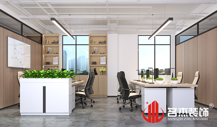 開放辦公區域裝修設計效果